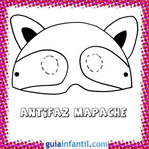 Antifaz de mapache. Dibujos de Carnaval para niños - Dibujos de ... Antifaz de mapache. Dibujos de Carnaval para niños - Dibujos de ...
