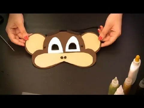 Cómo hacer un antifaz de mono : Antifaces de animales para niños ... Cómo hacer un antifaz de mono : Antifaces de animales para niños ...
