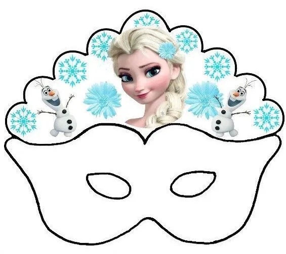 Antifaz de Olaf y Elsa de Frozen para Colorear. - Ideas y material gratis para fiestas y celebraciones Oh My Fiesta! Antifaz de Olaf y Elsa de Frozen para Colorear. - Ideas y material gratis para fiestas y celebraciones Oh My Fiesta!