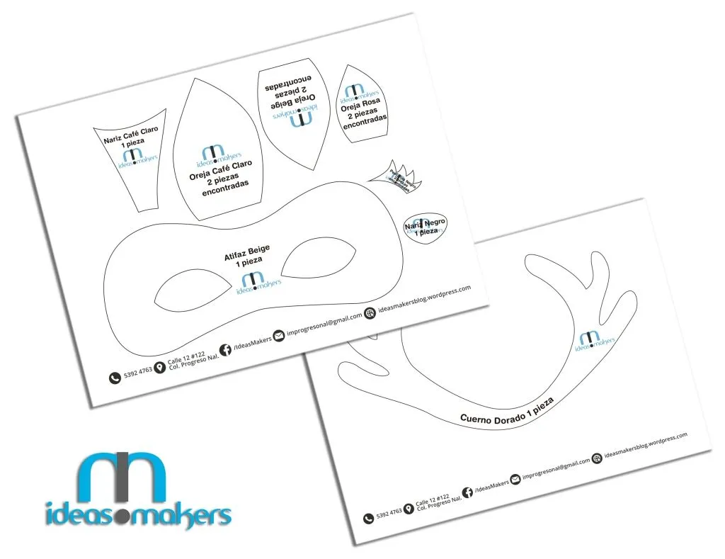 Antifaz de Reno – Ideas Makers Antifaz de Reno – Ideas Makers