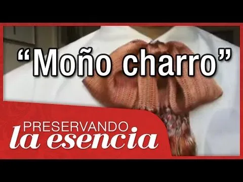 Cómo se anuda un moño charro. - YouTube