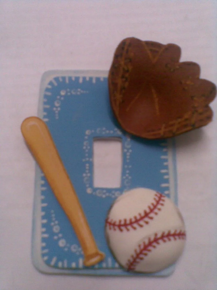apagador con figuras de beisbol en foami... | Apagadores, Apagadores de  luz, Decoración de unas