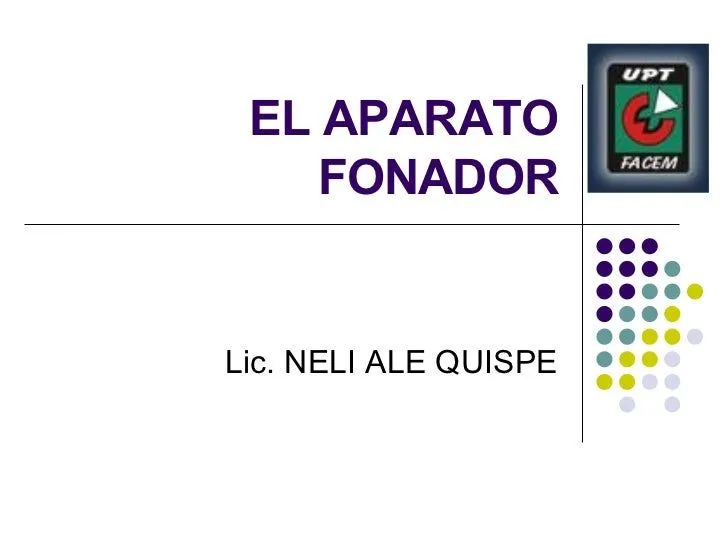 El Aparato Fonador