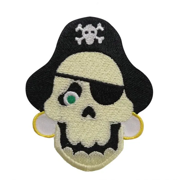 Aplicación Bordada Calavera Pirata | ✓ Mercería Parisina Aplicación Bordada Calavera Pirata | ✓ Mercería Parisina