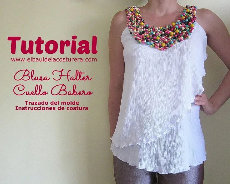 Aplicación de cuello tipo babero | EL BAÚL DE LAS COSTURERAS ... Aplicación de cuello tipo babero | EL BAÚL DE LAS COSTURERAS ...