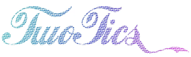 Aplicar degradado a un texto creado dentro de una silueta con #gimp |
