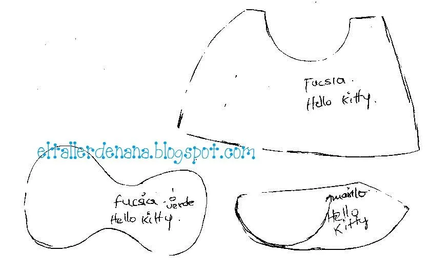 Aplique de Hello Kitty – Molde | Todo en GOMA EVA