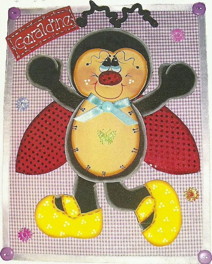 Aplique Mariquita en Goma Eva - Manualidades en Goma Eva y Foami Aplique Mariquita en Goma Eva - Manualidades en Goma Eva y Foami