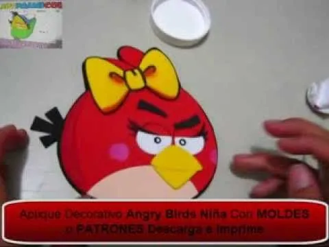 APLIQUE PARA VISERAS ANGRY BIRDS NIÑA EN FOAMY O GOMAEVA CON ... APLIQUE PARA VISERAS ANGRY BIRDS NIÑA EN FOAMY O GOMAEVA CON ...