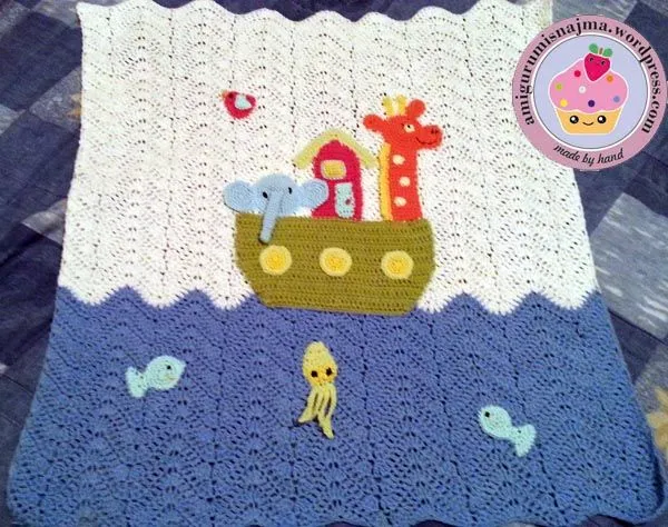 arca de noe manta | Labores de Najma