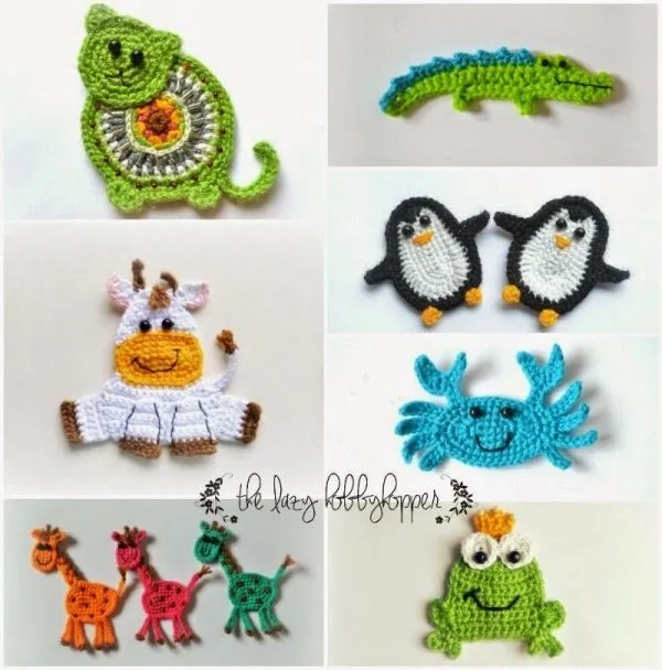 Apliques en crochet patrones - Imagui