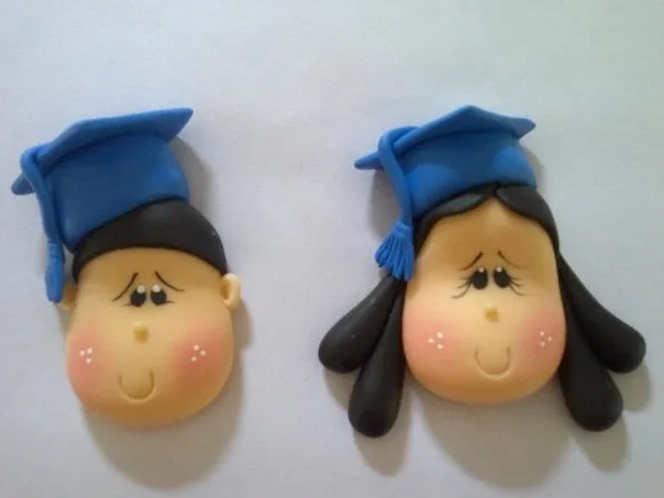 Mis trabajos en masa flexible on Pinterest | Graduation and Faces