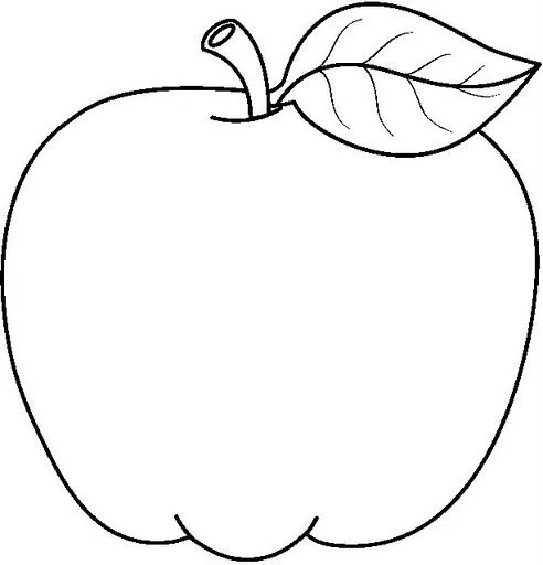 Apple para colorear - Imagui