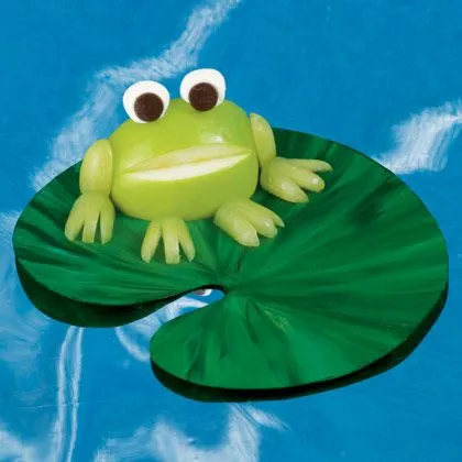 Apple Frogs, meriendas sanas