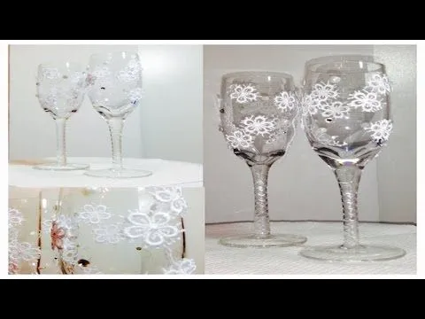 APRENDA A DECORAR COPAS PARA BODA" - YouTube