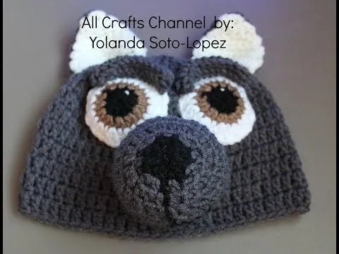 Aprenda a tejer un Gorro de lobo en #Crochet - video uno - YouTube Aprenda a tejer un Gorro de lobo en #Crochet - video uno - YouTube