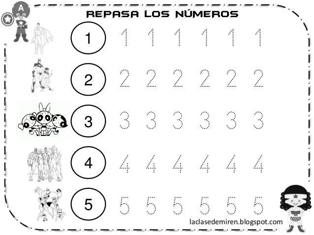 Aprendamos a contar los números del 1 al 5