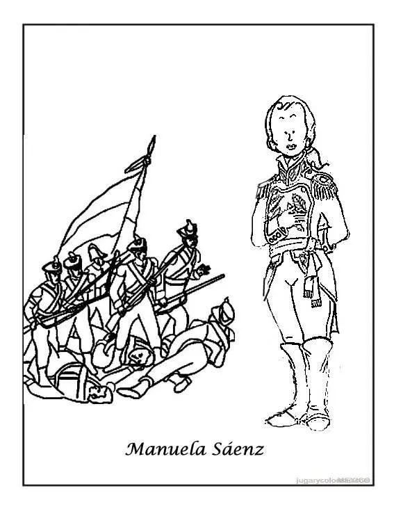 Aprendamos con las TIC: Dibujos para colorear de la Independencia ...