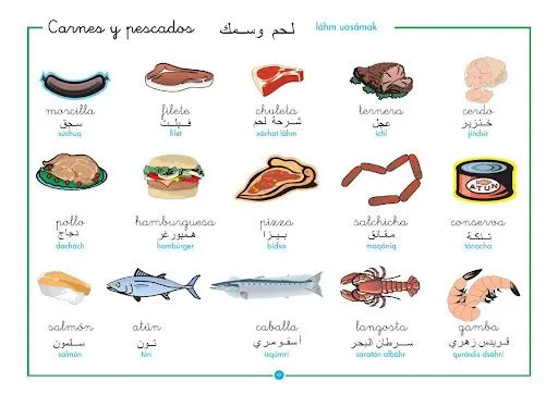 APRENDE ARABE CON ESTAS LÁMINAS DE ARABE – ESPAÑOL