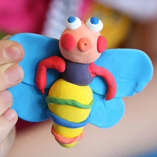 Cómo hacer una mariposa de plastilina - Ideas de plastilina para ...