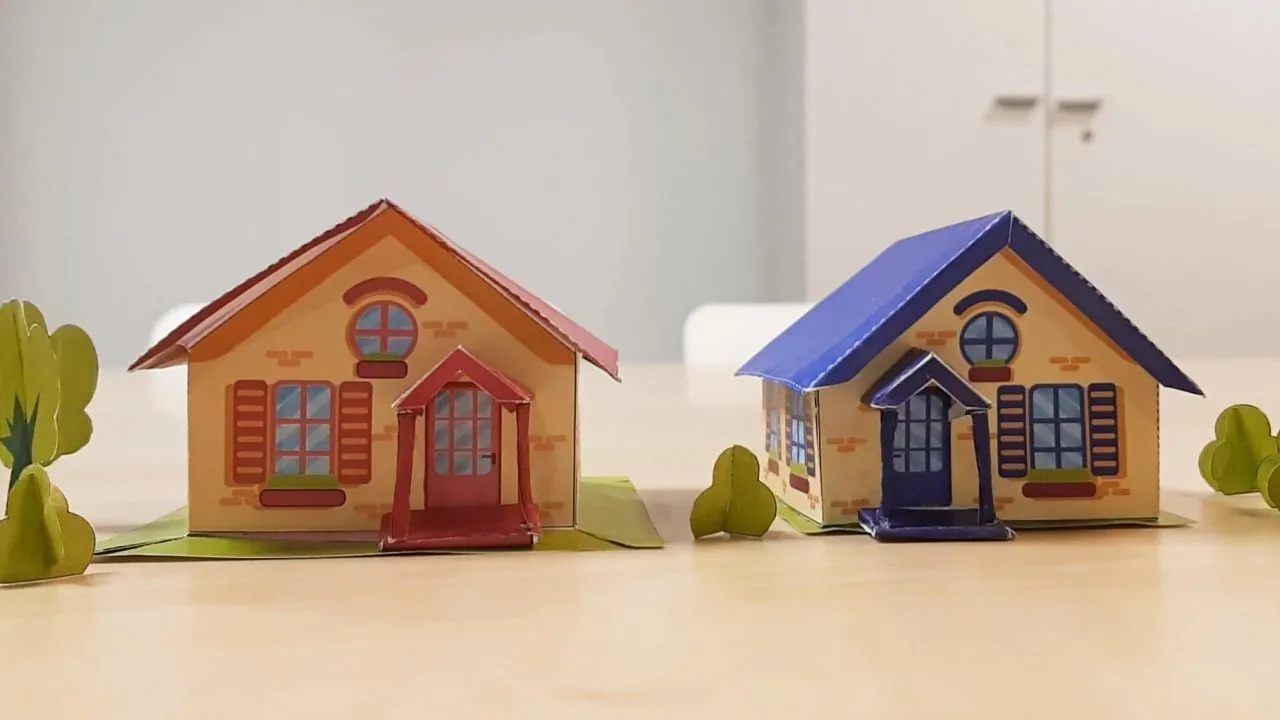 Aprende a hacer casas de papel