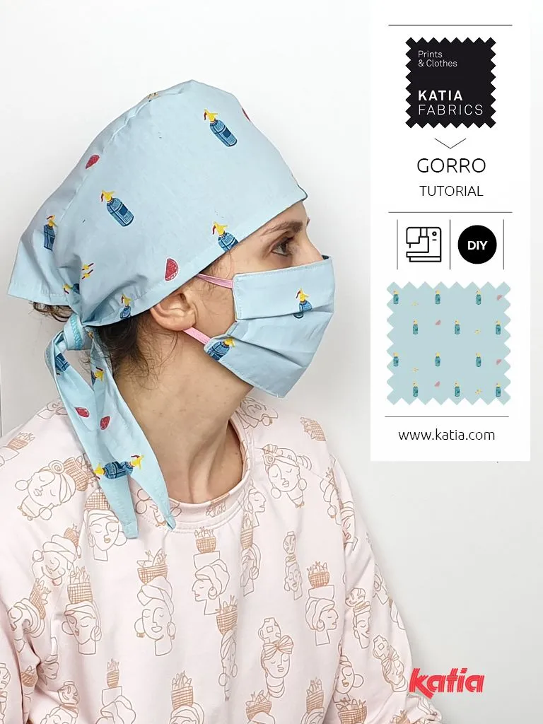 Aprende a coser un gorro sanitario de tela - Blog de costura, crochet y punto | Blog de Katia Aprende a coser un gorro sanitario de tela - Blog de costura, crochet y punto | Blog de Katia