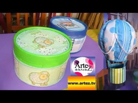 Aprende a decorar envases de cartón - YouTube Aprende a decorar envases de cartón - YouTube