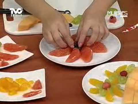 Aprende a Decorar con Frutas 2a. Parte (METVC) - YouTube