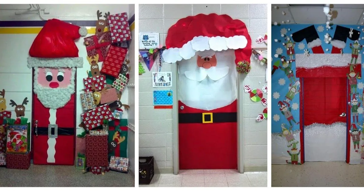 Aprende cómo decorar tu puerta en navidad con diseños de santa claus ~ Manoslindas.com Aprende cómo decorar tu puerta en navidad con diseños de santa claus ~ Manoslindas.com