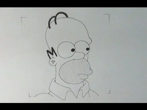 Aprende a dibujar la cara de Homer Simpson - YouTube Aprende a dibujar la cara de Homer Simpson - YouTube