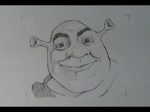 Aprende a dibujar la cara de Shrek - YouTube Aprende a dibujar la cara de Shrek - YouTube
