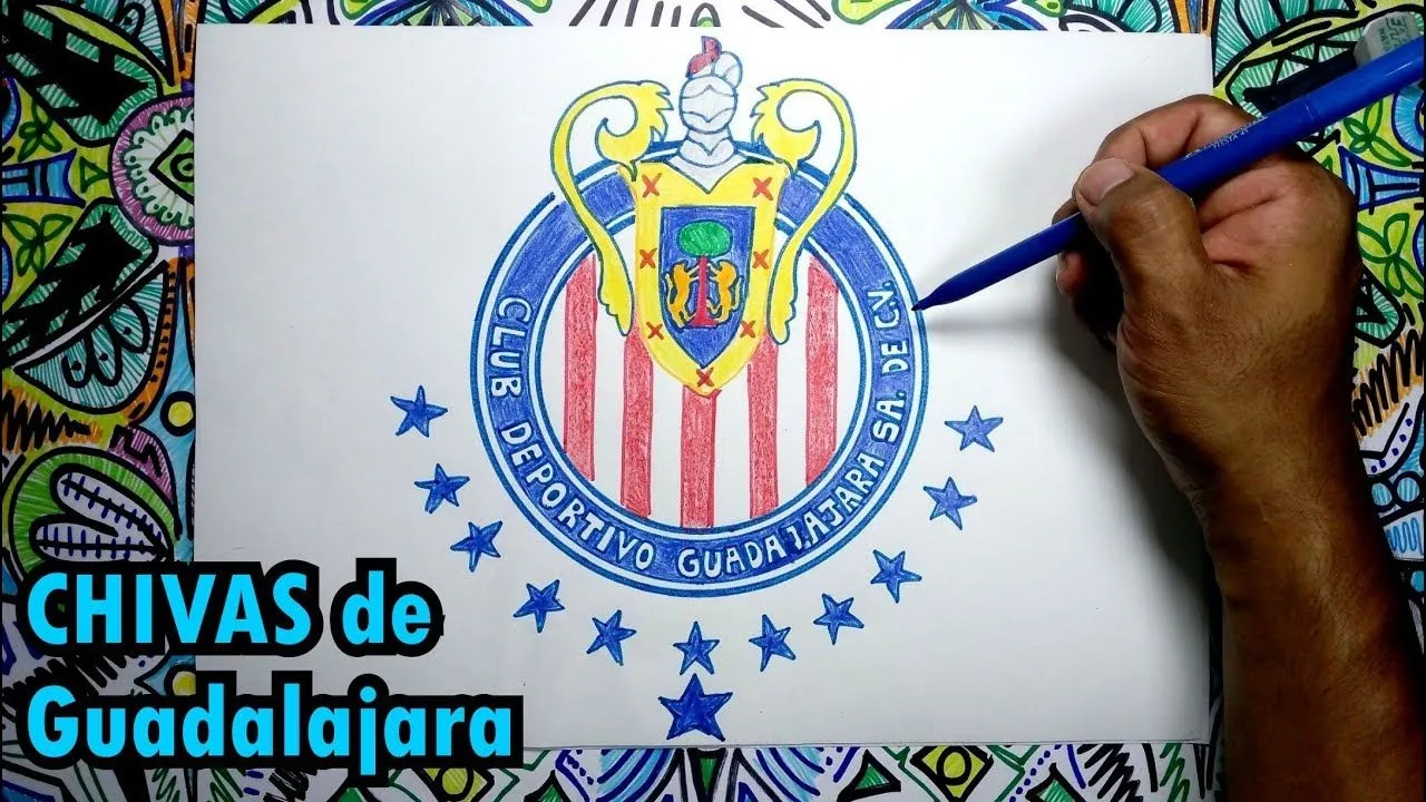 Aprende a dibujar el escudo de Chivas de Guadalajara de Mexico - YouTube Aprende a dibujar el escudo de Chivas de Guadalajara de Mexico - YouTube