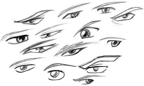 http://www.dibujando.net - tutoriales - Caras anime en general http://www.dibujando.net - tutoriales - Caras anime en general