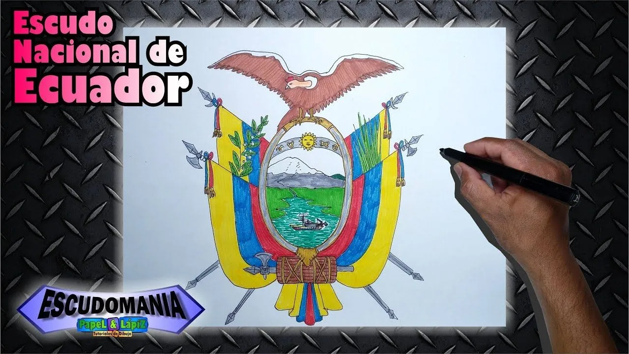 Aprende a dibujar y pintar el escudo nacional de Ecuador - YouTube Aprende a dibujar y pintar el escudo nacional de Ecuador - YouTube