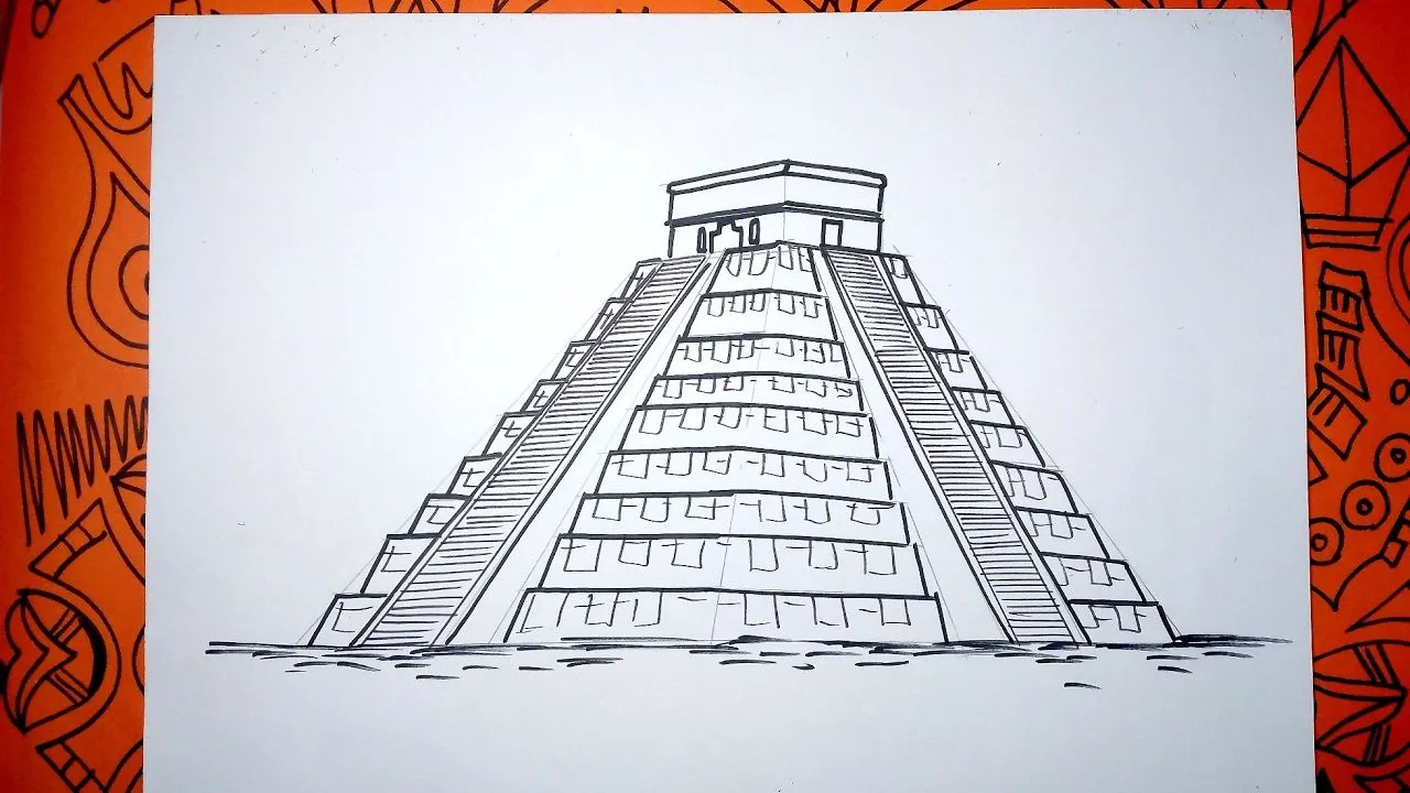 Aprende a dibujar la piramide maya Kukulkán en Chichen Itzá - YouTube Aprende a dibujar la piramide maya Kukulkán en Chichen Itzá - YouTube