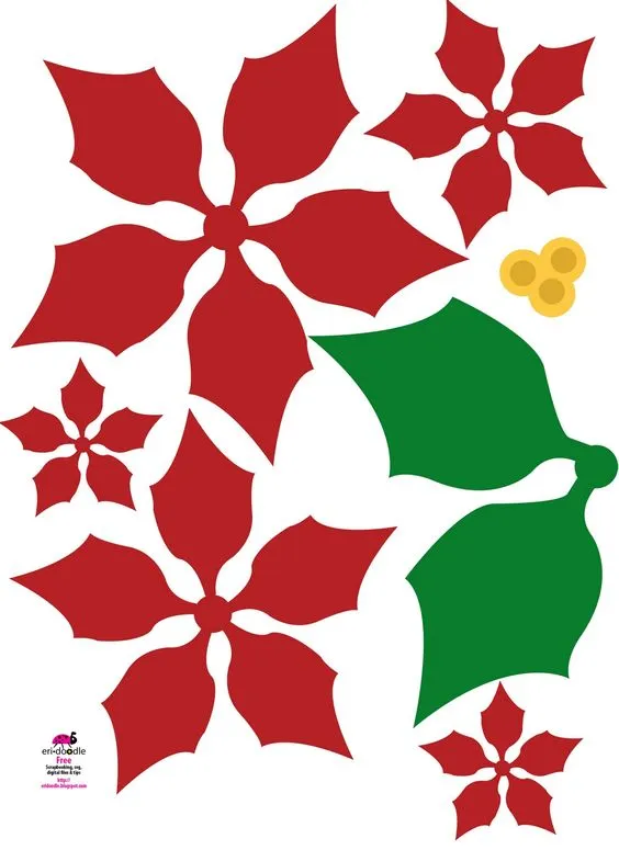 Aprende cómo hacer flores navideñas con fieltro y cartulina ~ Haz Manualidades Aprende cómo hacer flores navideñas con fieltro y cartulina ~ Haz Manualidades