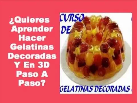 Aprende Como Hacer Gelatinas Decoradas Paso A Paso - YouTube Aprende Como Hacer Gelatinas Decoradas Paso A Paso - YouTube