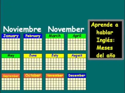 Aprende a hablar Inglés-Meses del año - YouTube Aprende a hablar Inglés-Meses del año - YouTube