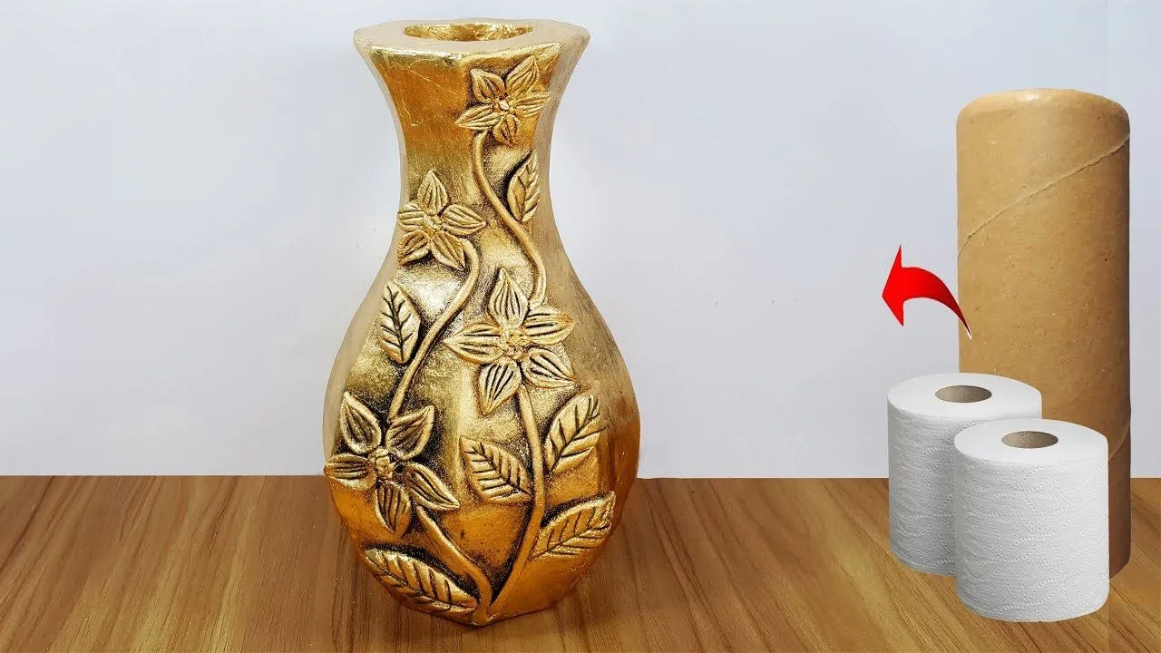 Aprende cómo hacer jarrones reciclando cartón y papel ~ Haz Manualidades Aprende cómo hacer jarrones reciclando cartón y papel ~ Haz Manualidades