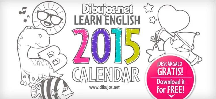 Aprende los meses del año en inglés con el '2015 Calendar Coloring ...
