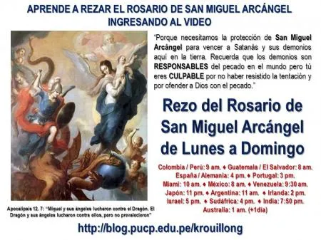 APRENDE A REZAR EL ROSARIO DE SAN MIGUEL ARCANGEL | Blog de Karla ...