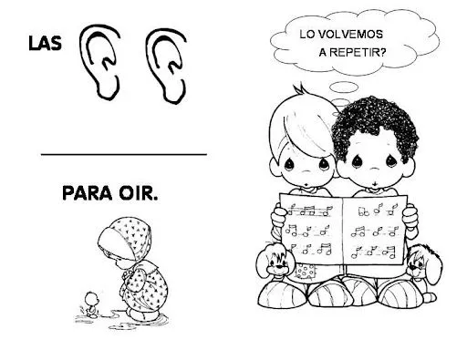 APRENDE LOS CINCO SENTIDOS CON FICHAS PARA COLOREAR APRENDE LOS CINCO SENTIDOS CON FICHAS PARA COLOREAR