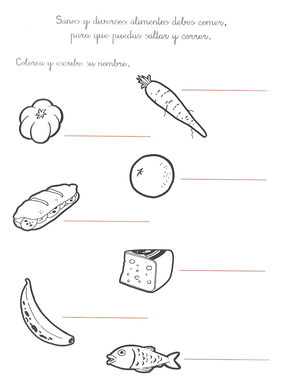 Fichas para colorear de comida chatarra y saludable - Imagui Fichas para colorear de comida chatarra y saludable - Imagui
