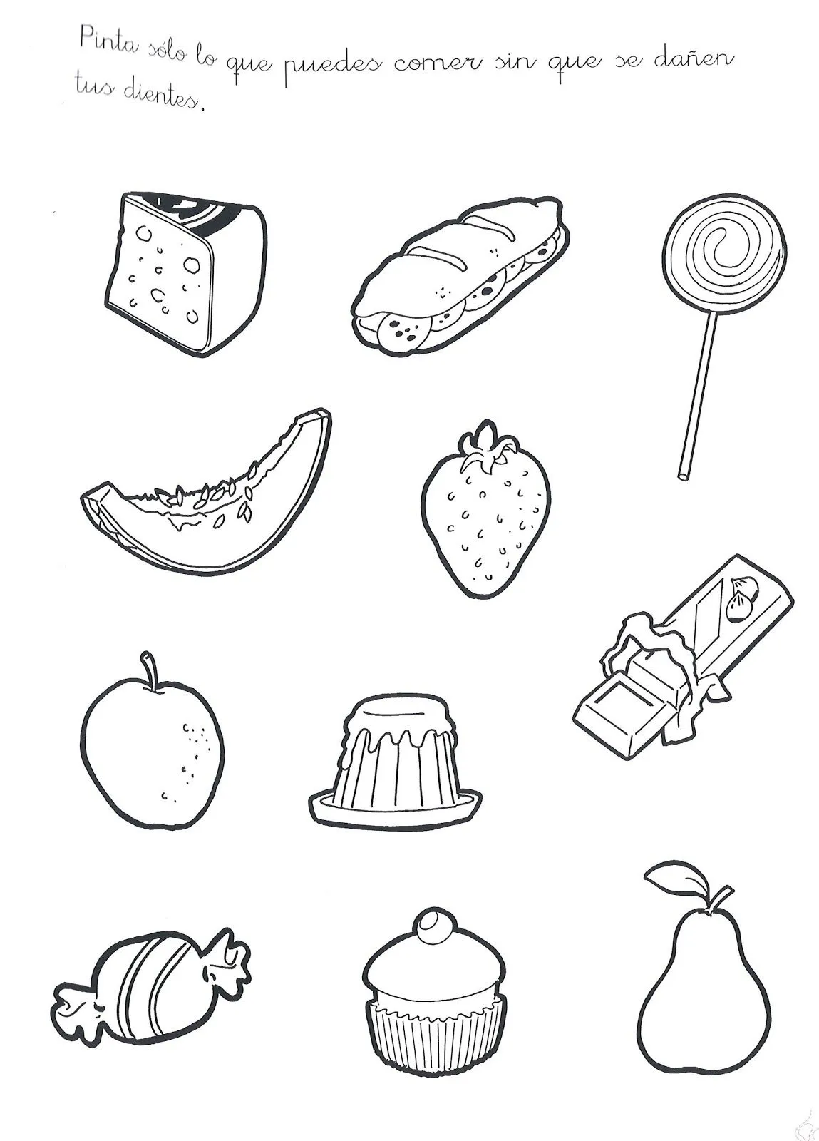 Fichas de los alimentos nutritivos para colorear - Imagui Fichas de los alimentos nutritivos para colorear - Imagui