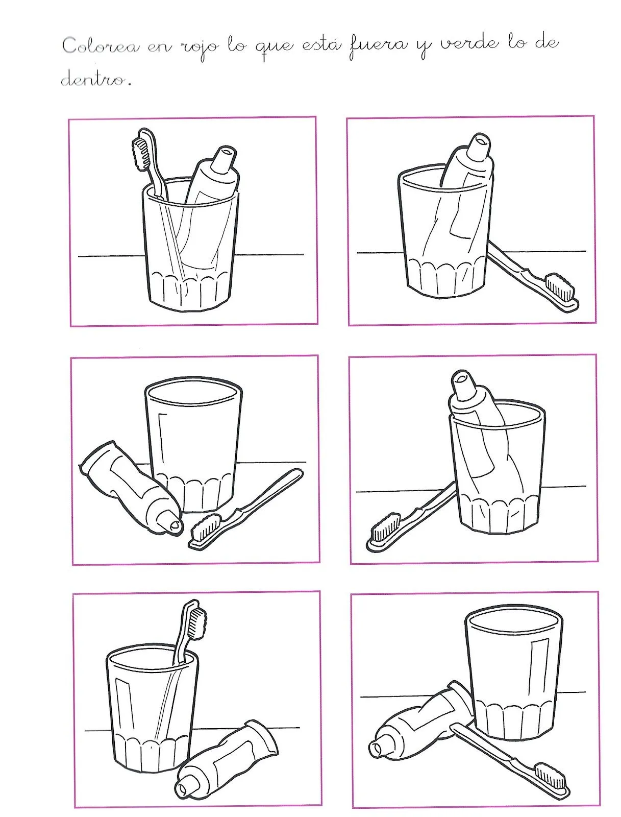 Aprende a Sonreír !!: ¿Qué está dentro del vaso? ¿Y fuera? Aprende a Sonreír !!: ¿Qué está dentro del vaso? ¿Y fuera?