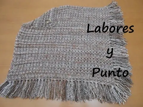 Aprende a tejer un poncho en dos agujas - YouTube