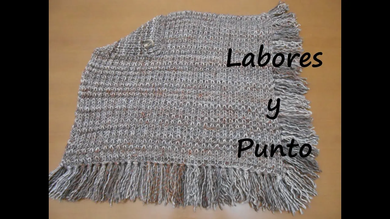 Aprende a tejer un poncho en dos agujas - YouTube Aprende a tejer un poncho en dos agujas - YouTube