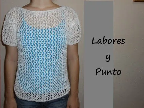 Aprende a tejer un sueter de forma sencilla en punto de red a dos ... Aprende a tejer un sueter de forma sencilla en punto de red a dos ...