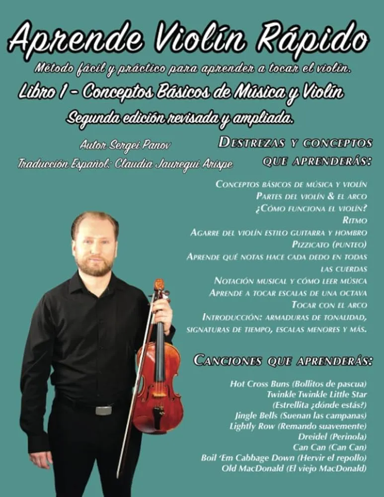 Aprende Violín Rápido Libro 1 (Learn Violin Fast Book 1) Edición revisada y ampliada de la segunda edición.: Método fácil y práctico para aprender a tocar el violín (Spanish Edition) : Panov, Aprende Violín Rápido Libro 1 (Learn Violin Fast Book 1) Edición revisada y ampliada de la segunda edición.: Método fácil y práctico para aprender a tocar el violín (Spanish Edition) : Panov,
