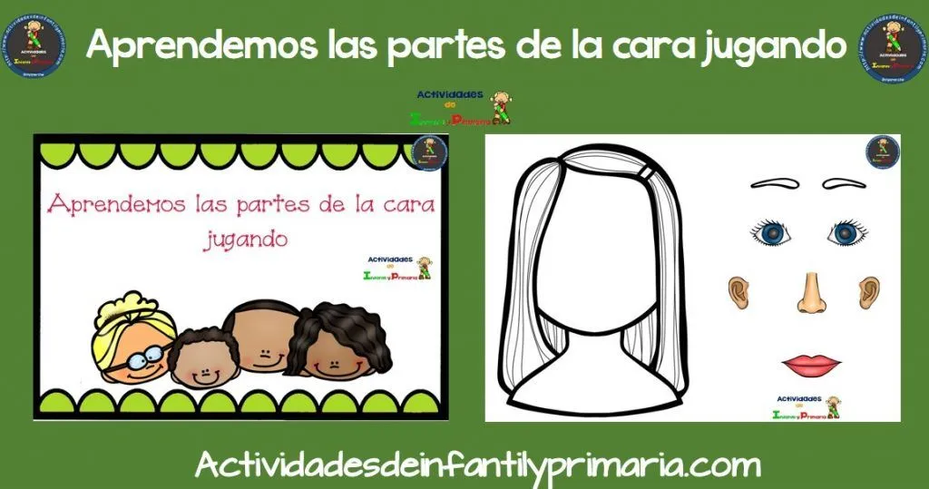 Aprendemos las partes de la cara jugando